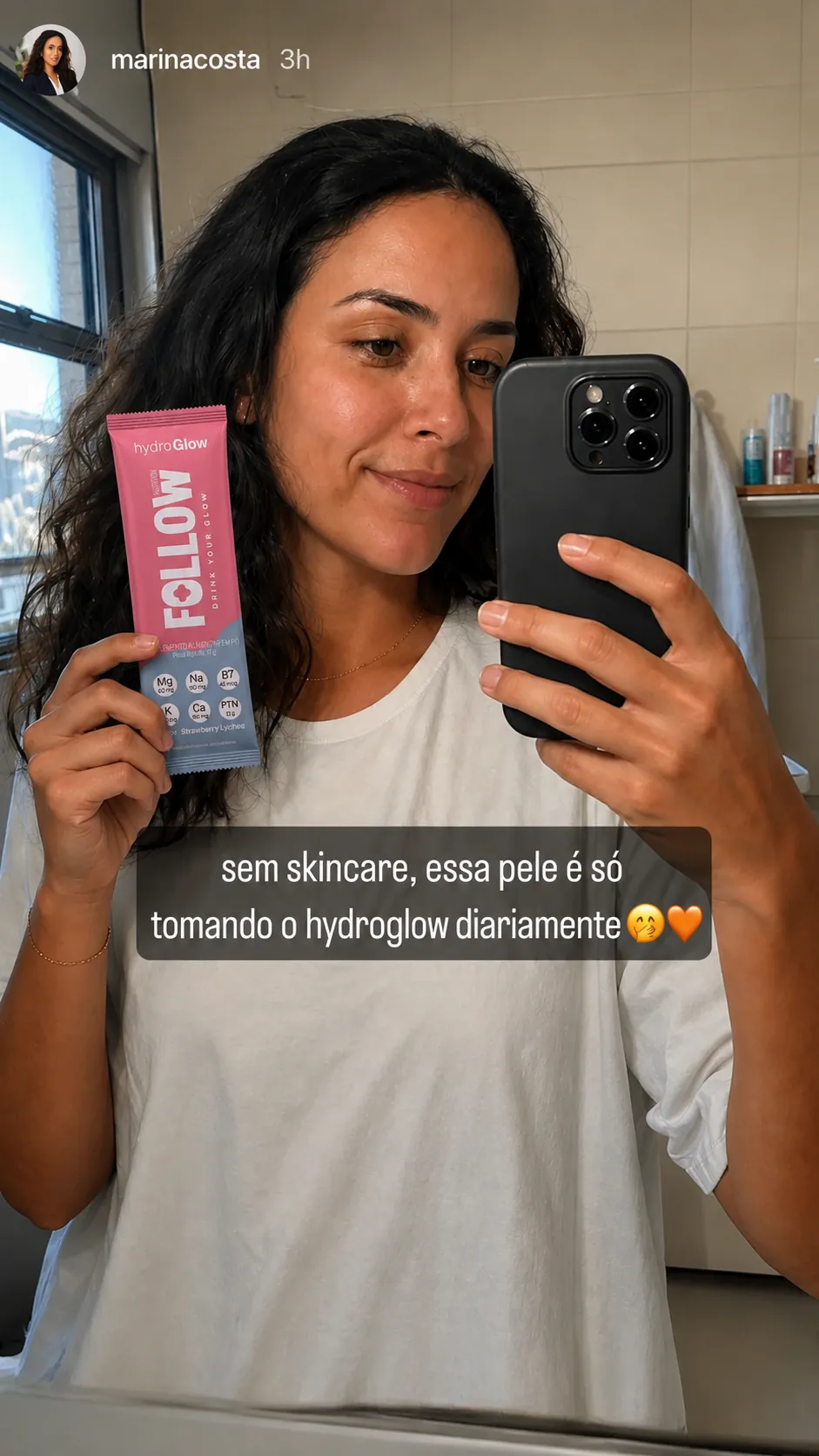 HydroGlow na rotina · momento 4