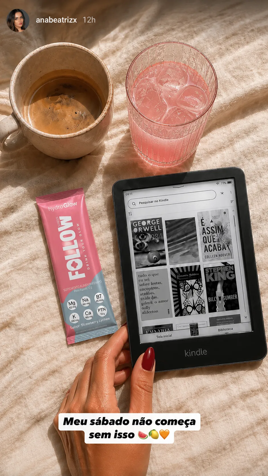 HydroGlow na rotina · momento 6